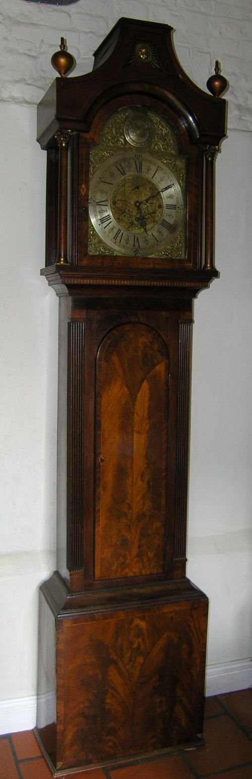 18th Cent 3 Train Musical Longcase Clock
